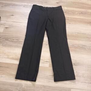 John Peter Men's Size 38/46 Dressy Slim Trousers Pants Black‎